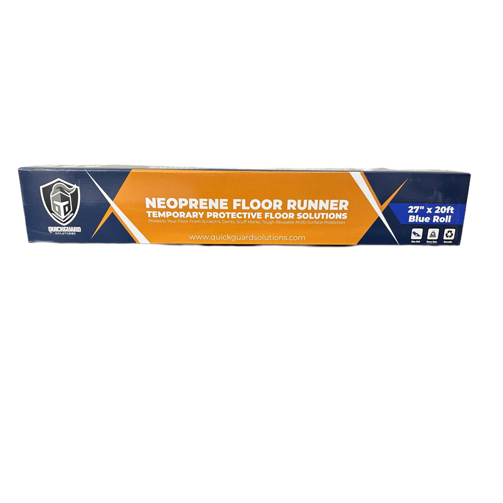 27" x 20' x 1.5mm Blue Neoprene Floor Protector Roll - Neoprene Floor Runner