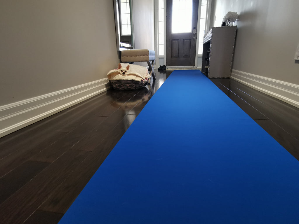 27" x 30' x 1.5mm Blue Neoprene Floor Protector Roll - Bulldog Trading inc