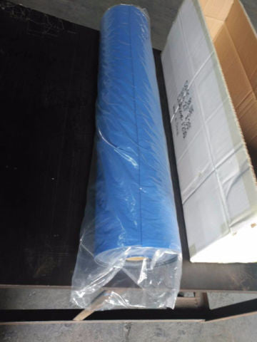 27" x 180' x 1.5mm Blue Neoprene Floor Protector Roll - Bulldog Trading inc