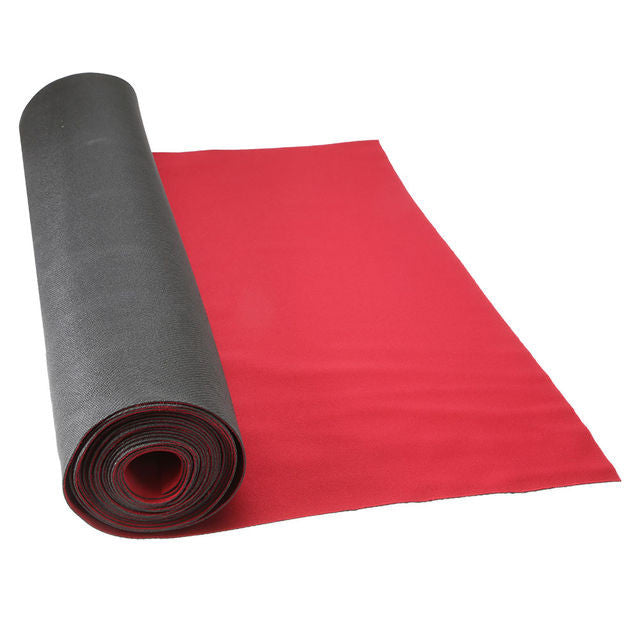 27" x 15' x 1.5mm Red Neoprene Floor Protector Roll - Bulldog Trading inc
